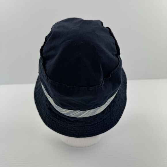 Polo Ralph Lauren Bucket Hat S/M Navy Cotton Plaid Band Fishing Sun Hat Unisex main image 4